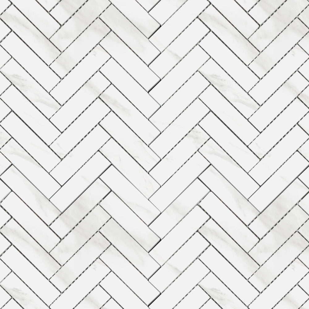 Mamic Grigio Herringbone Mosaic